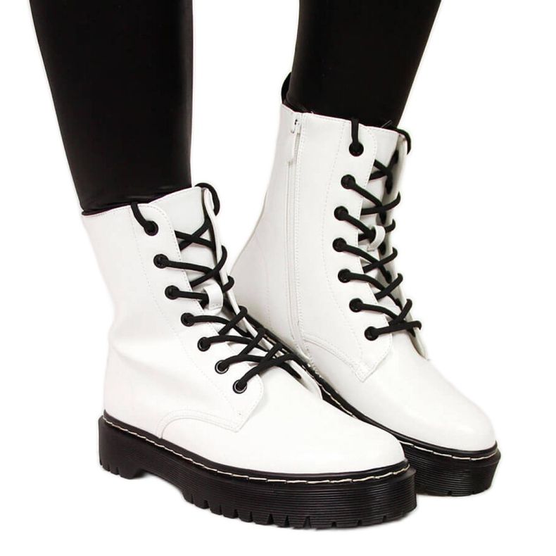 Botas quentes Vinceza W JAN55B brancas branco