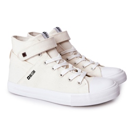 Tênis High Big Star FF174140 Branco cru