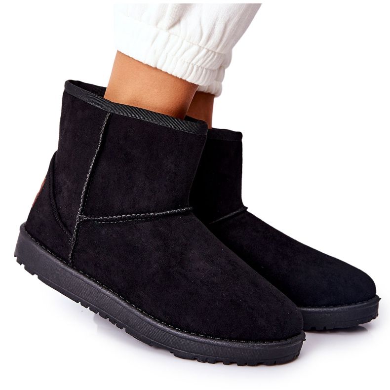Botas pretas de neve quente Vicandi preto Botas pretas de neve quente Vicandi preto