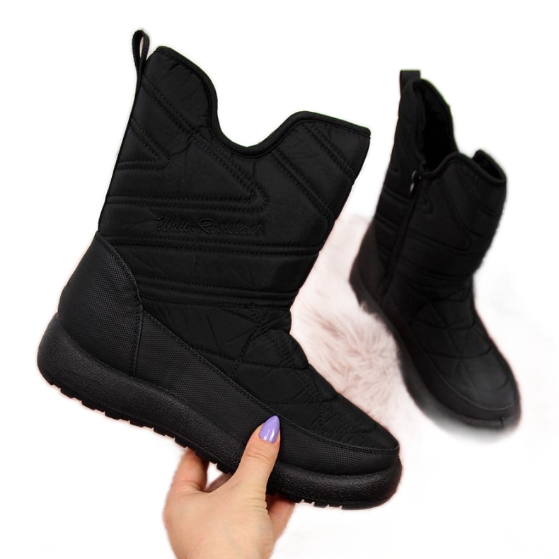 Botas de neve impermeáveis ​​Notícias W EVE309A preto