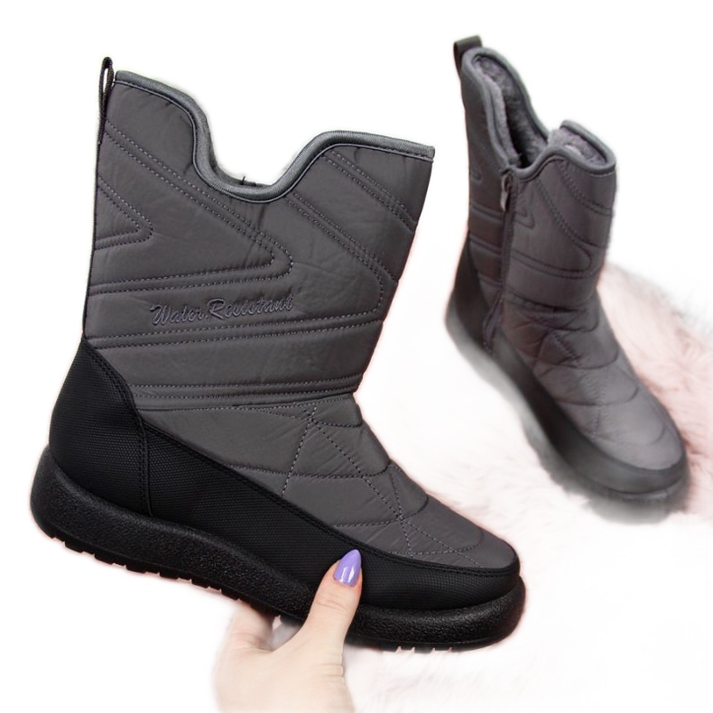 Botas de neve impermeáveis ​​Notícias W EVE309B cinza