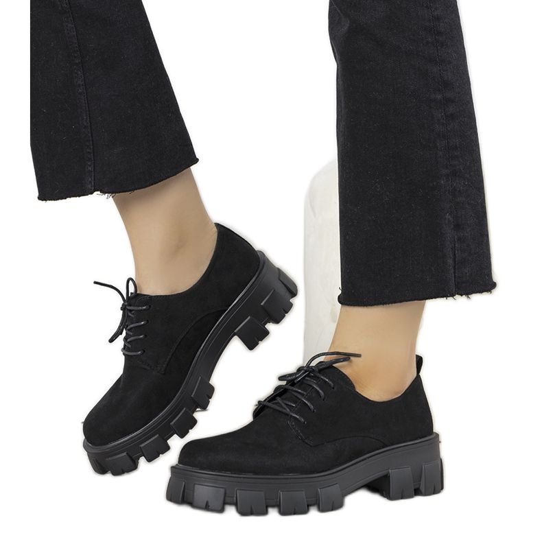 Sapatos pretos com sola grossa Melisande Sapatos pretos com sola grossa Melisande