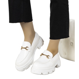 Mocassins brancos em solas altas de Anouk Mocassins brancos em solas altas de Anouk