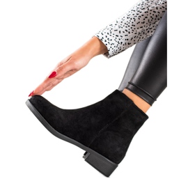 Mannika Botas de camurça clássicas preto Mannika Botas de camurça clássicas preto