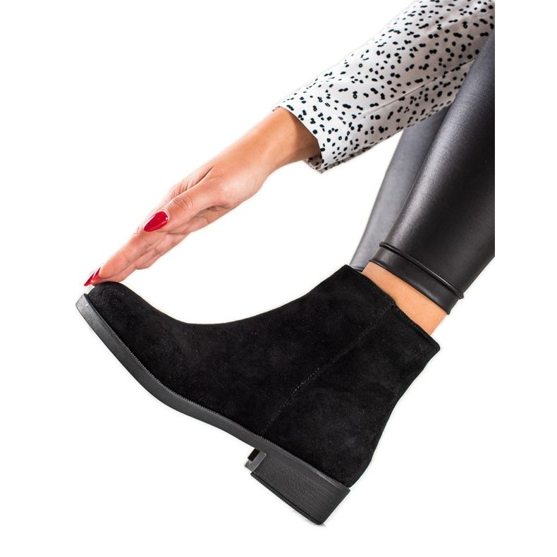 Mannika Botas de camurça clássicas preto