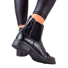 Botas da moda Vinceza com zíper preto