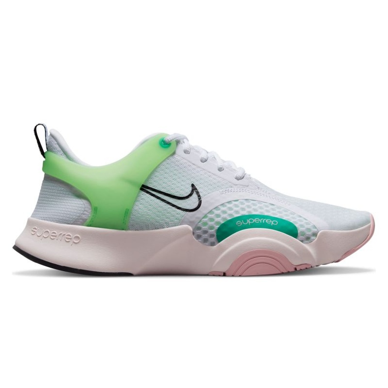 Tênis de treinamento Nike SuperRep Go 2 W CZ0612-136 branco verde