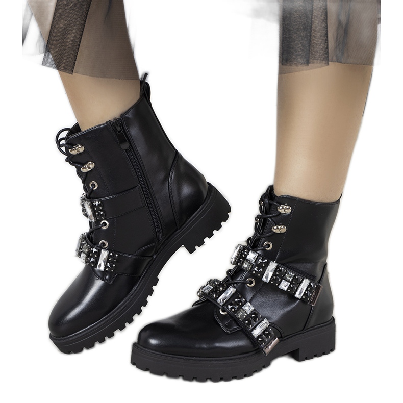 Quinze botas pretas femininas preto