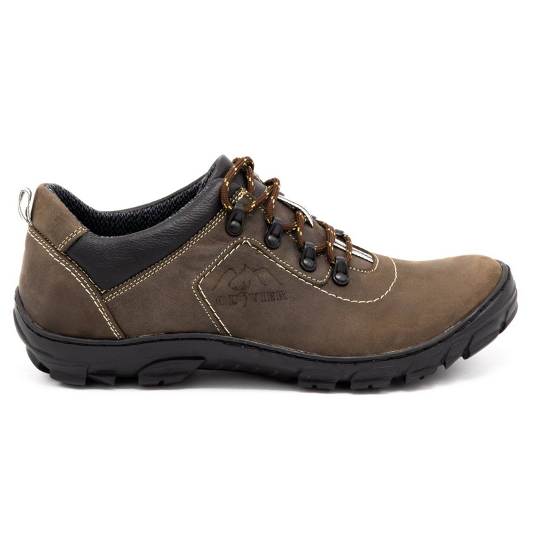Olivier Sapatos de caminhada masculinos marrons 7109 castanho