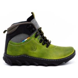 Olivier Botas masculinas de couro de inverno 150GT verde Olivier Botas masculinas de couro de inverno 150GT verde