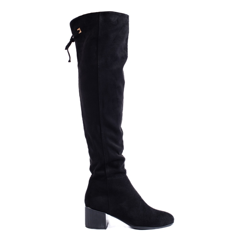 Goodin Botas elegantes com salto decorativo preto
