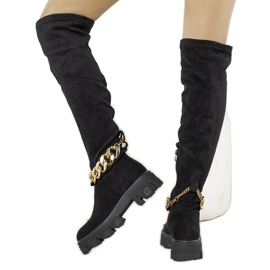 BM Botas pretas em sola alta Charette preto BM Botas pretas em sola alta Charette preto