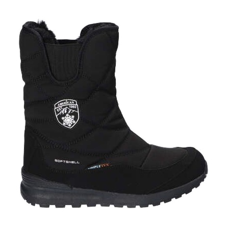 Botas de neve impermeáveis Softshell com membrana American Club SN22 / 21, pretas preto Botas de neve impermeáveis Softshell com membrana American Club SN22 / 21, pretas preto