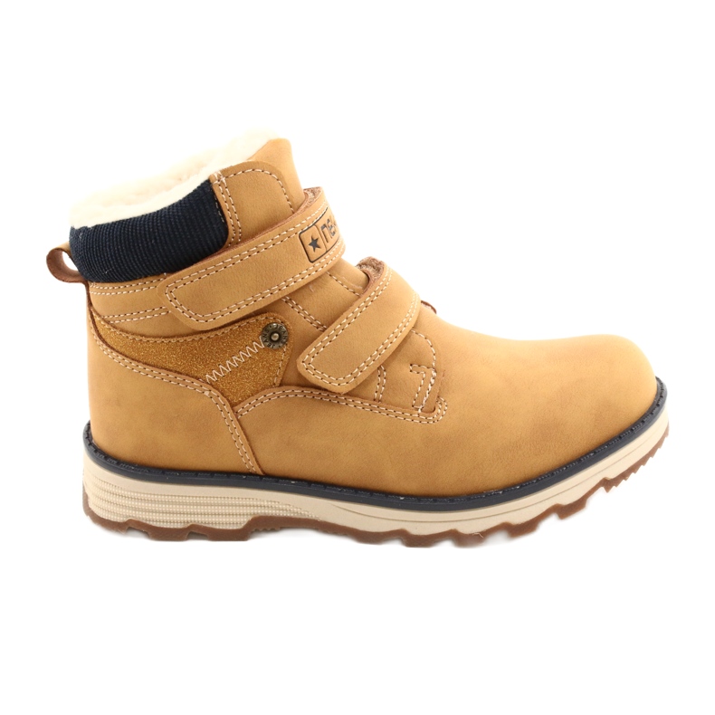 Botas de madeira com Velcro Camel News 21DZ20-4307 amarelo Botas de madeira com Velcro Camel News 21DZ20-4307 amarelo