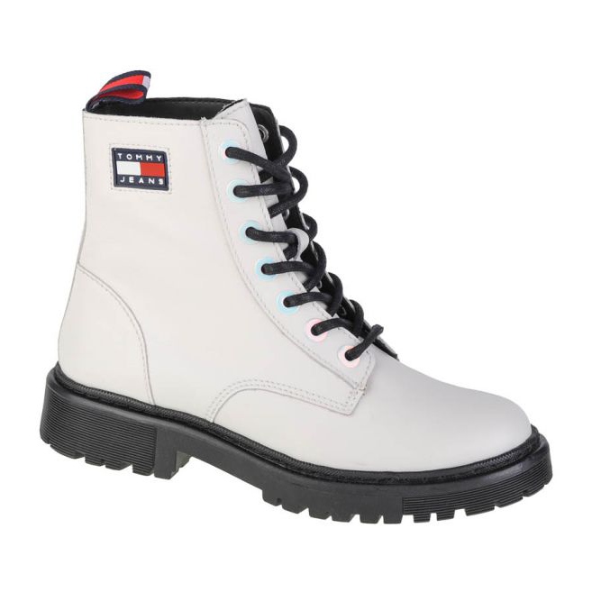 Tommy Hilfiger Jeans Iridescent Eyelets Bota plana W EN0EN01537-YBL branco