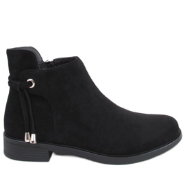 BM Botas rasas femininas negras MR-10 pretas preto BM Botas rasas femininas negras MR-10 pretas preto