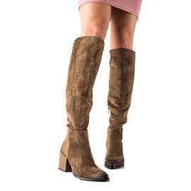 Botas de camurça VINCEZA Sylowe castanho