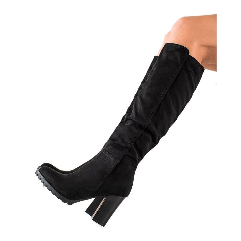 Sixth Sense Botas clássicas de salto alto pretas preto Sixth Sense Botas clássicas de salto alto pretas preto