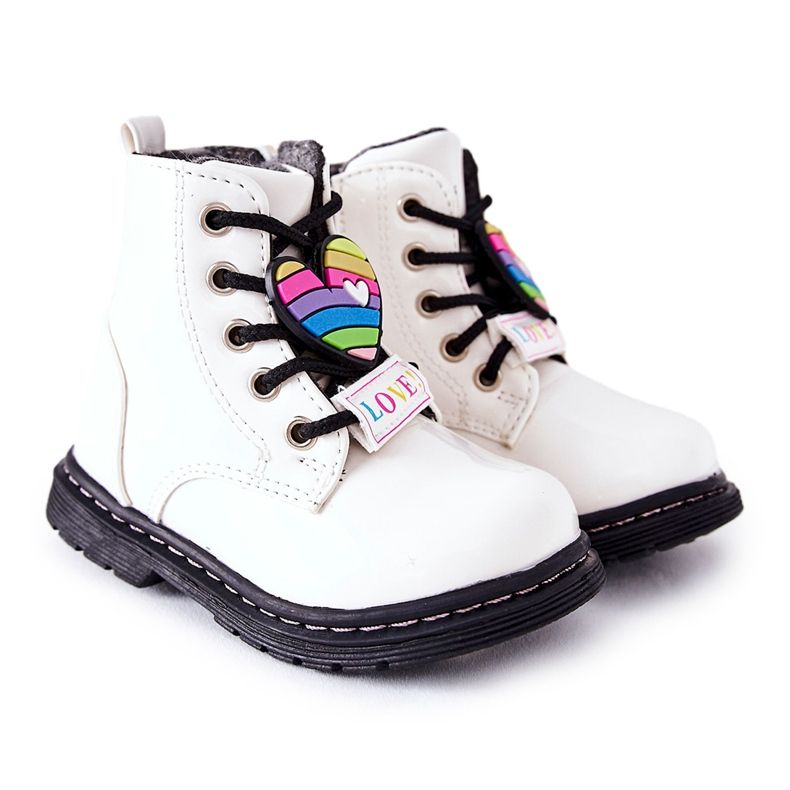 PE1 Botas lacadas aquecidas com lã branca anlon branco PE1 Botas lacadas aquecidas com lã branca anlon branco