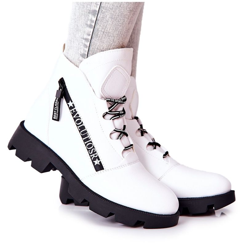 Botas Aquecidas Com Pêlo Sergio Leone Branco TR740