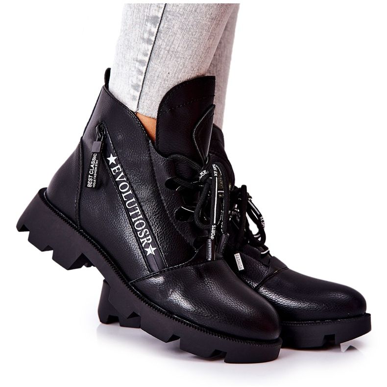 Botas Aquecidas Com Pele Sergio Leone Preta TR740 preto