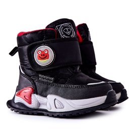 PJ2 Botas de neve infantil Botas Black Frenzie preto