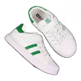 Tênis esportivos de velcro Big Star Jr GG374019 branco marrom