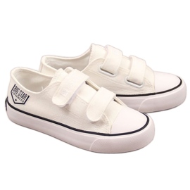 Tênis baixos com velcro Big Star Jr. FF374061 branco Tênis baixos com velcro Big Star Jr. FF374061 branco