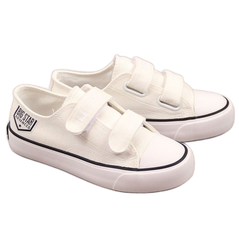 Tênis baixos com velcro Big Star Jr. FF374061 branco Tênis baixos com velcro Big Star Jr. FF374061 branco