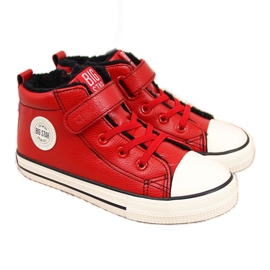 Tênis Big Star Jr GG374034 com isolamento vermelho marrom
