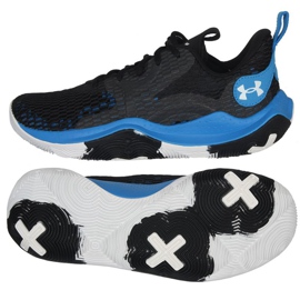 Under Armour Spawn 3 M 3023 738 003 tênis de basquete preto preto