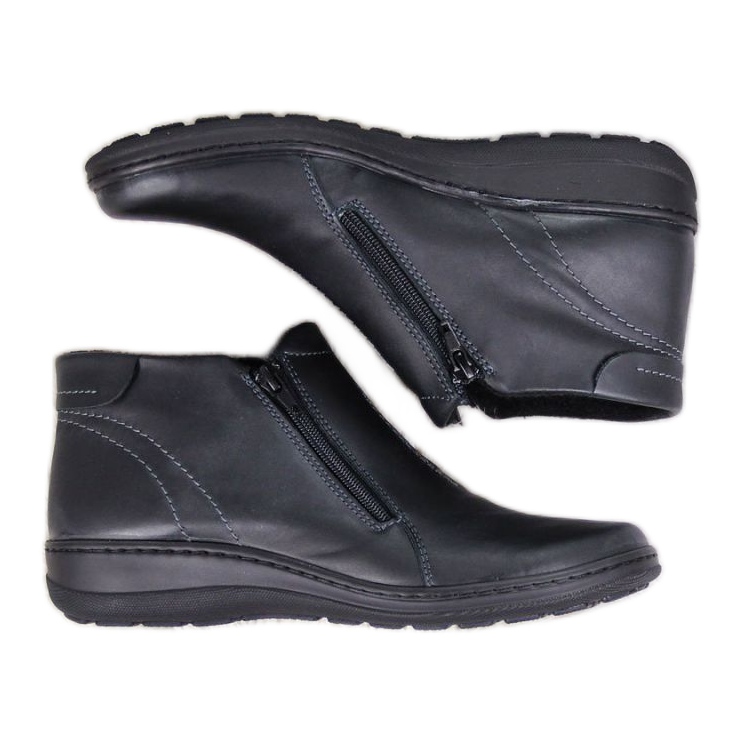 Botas de couro isoladas confortáveis ​​W Helios 642 cinza