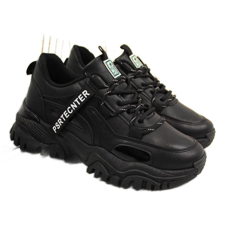 Tênis com sola grossa News W EVE258A preto