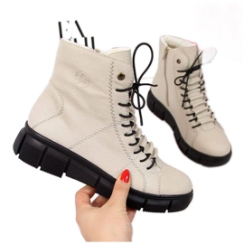 Botas isoladas Rieker W X3428 bege Botas isoladas Rieker W X3428 bege