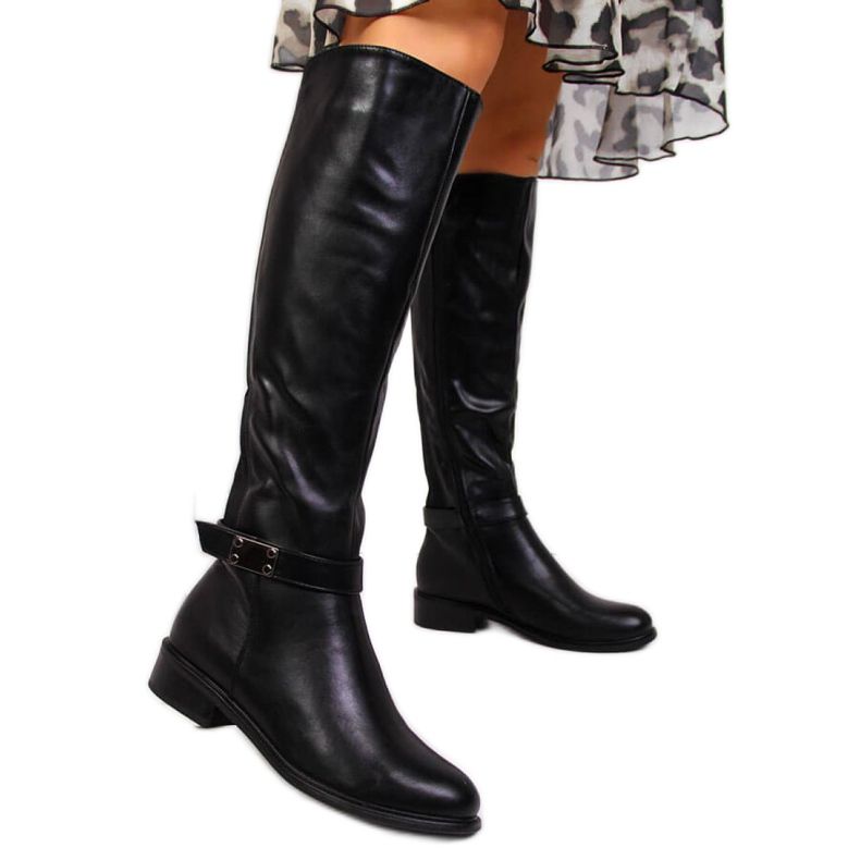 Botas pretas isoladas com elástico Filippo W PAW283 preto