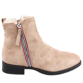 Botas de camurça isabel Khaki bege