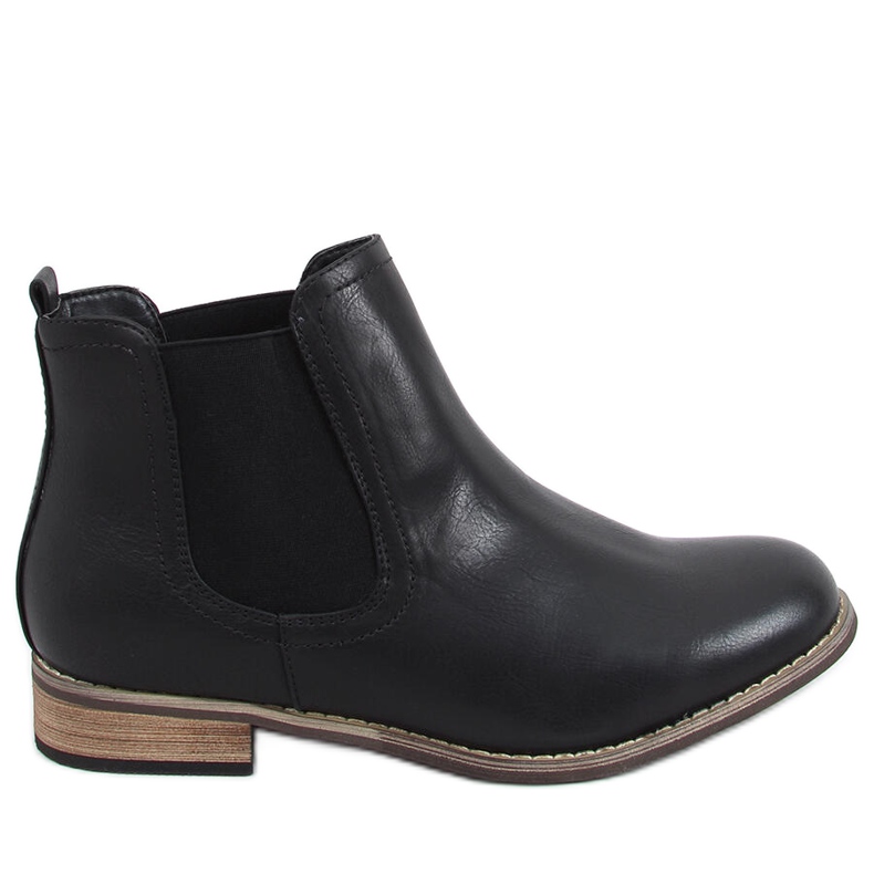Botas femininas clássicas do Chelsea Gerd Black preto