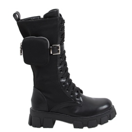 Botas com bolsa Lene Black preto