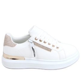 Tênis femininos Idda Gold branco Tênis femininos Idda Gold branco