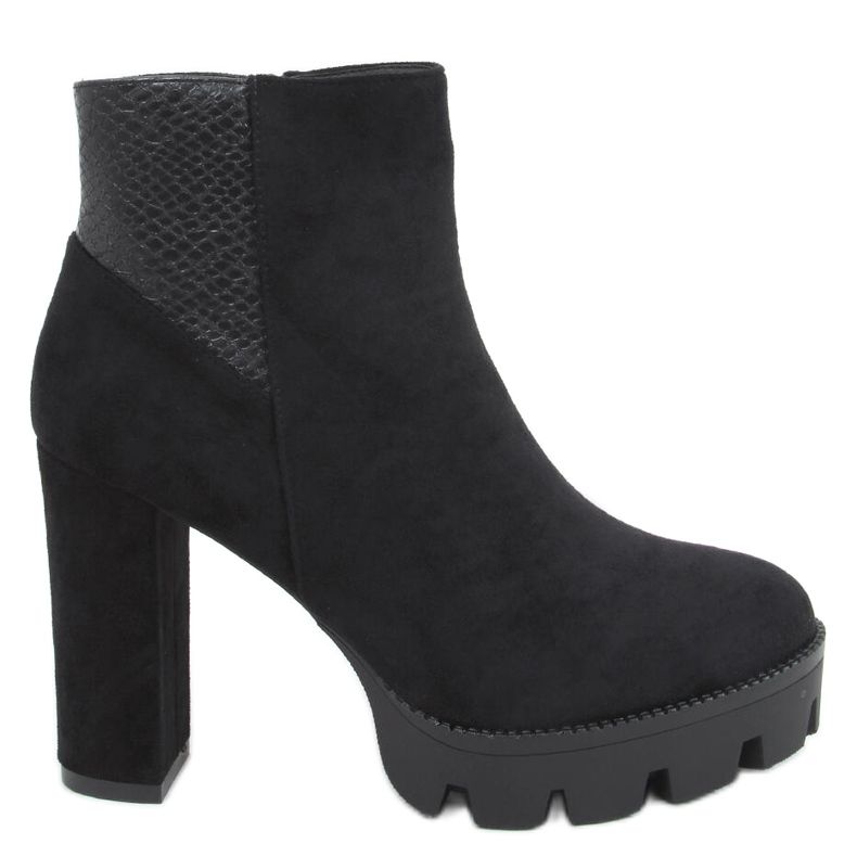 Botas no poste e plataforma Ase Black preto