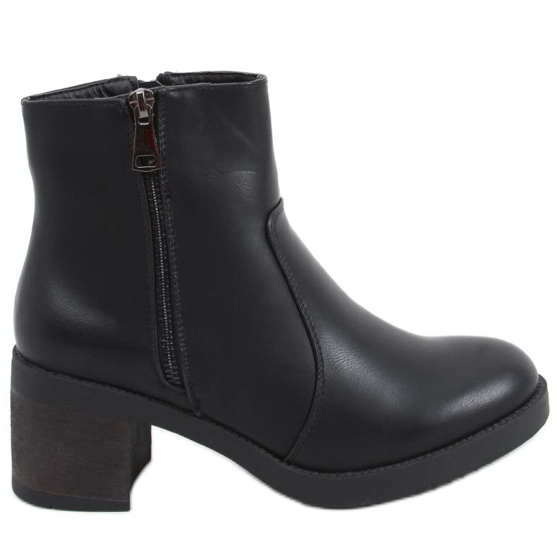 Botas de salto largo Forra Black preto