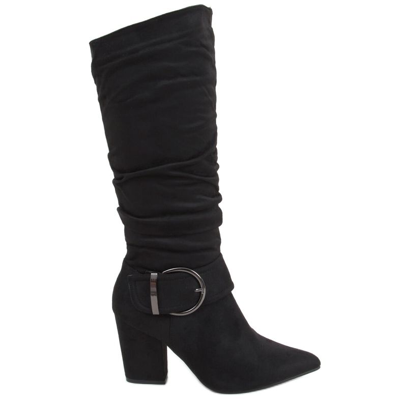 Botas de salto alto Kristin Black preto