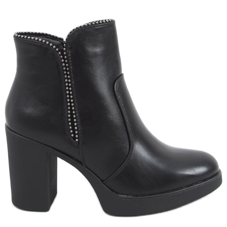 Botas de salto alto Thea Black preto