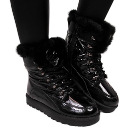 Botas de neve isoladas Potocki W WOL27A pretas preto
