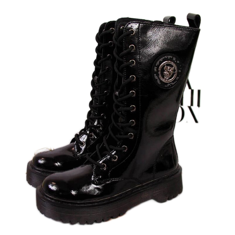 Botas de couro com alto isolamento Filippo W PAW298 pretas preto