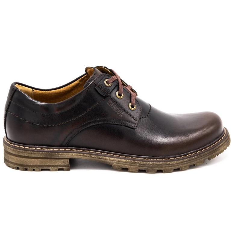 Kampol Botas de couro masculinas, 32 / K Kabir castanho