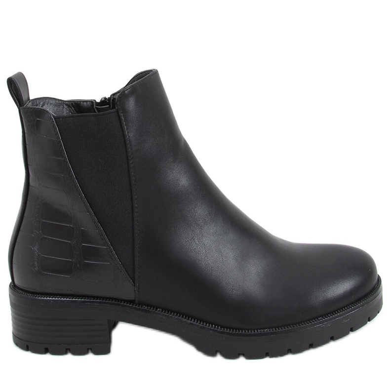 Botas Chelsea femininas Ingrid Black preto