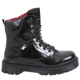 Botas Kari Black com atacadores preto