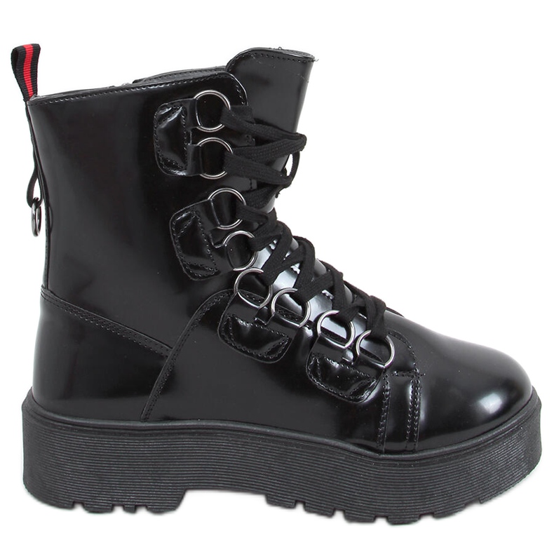 Botas Hean Negro com atacadores preto