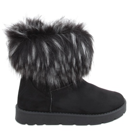 Botas de neve com pele da Else Black preto Botas de neve com pele da Else Black preto